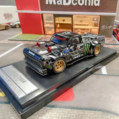 Coche modelo SW 1:64 Ford 1965 Mustang Hoonicorn y 1977 F-150 Hoonitruck diecast  Foto 1 de 4