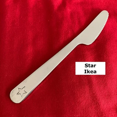 Cuchillo de cena juvenil Ikea STAR 6 1/4" punta plana cubiertos de acero inoxidable Foto 1 de 3