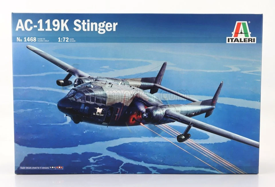 MODELLINO AEREO STATICO ITALERI FIRECHILD AIRCRAFT AC-119K STINGER MILITARE 1/72 - Immagine 1 di 1