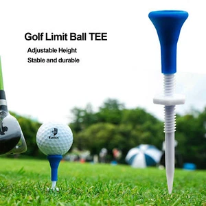 5pcs/Box Long Golf Tees With Soft Rubber Golf Head Height Can Be Adjusted - Picture 1 of 10