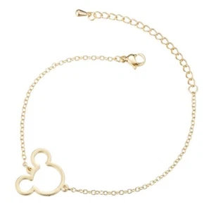 Pulsera colgante Disney Land Mickey Minnie Mouse oro rosa oro plata NUEVO - Imagen 1 de 5
