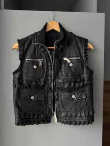 Gilet tascabile in pelle FW11 Dsquared Dsquared2 - Foto 1 di 8