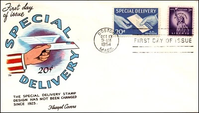 Scott E20 20 Cents Special Delivery Fluegel FDC - Unaddressed - Image 1 of 2