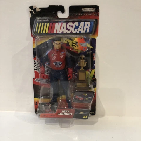 2003 Jakks Pacific- Jeff Gordon - Action Figure - NOS - Helmet & Winston Cup NOS Cover