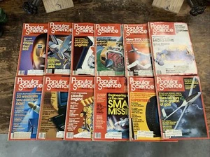1982 Popular Science Lot Complete Year Set Jan-Dec - All 12 Issues - Picture 1 of 13
