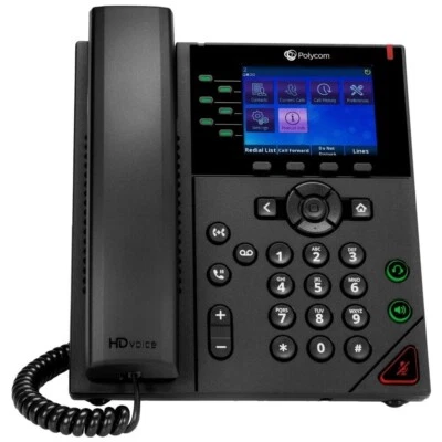 New Polycom OBI VVX 350 Color IP Desktop Phone 2200-48832-001 ,With Power Supply - Image 1 of 2