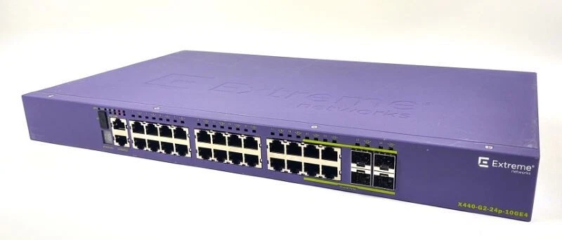 Extreme Networks‎ switch X440-G2-24p-10GE4 4x 1Gb uplinks + 1 year NBD support - Image 1 of 1
