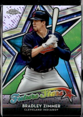 2018 Topps Chrome Future Stars #FS-5 Bradley Zimmer(F)  Cleveland Indians - Image 1 of 2