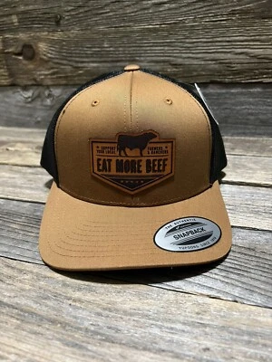 SOMBRERO CAMIONERO PARCHE CUERO CARNE COMA Foto 1 de 2