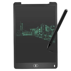 12-Zoll-Digital-LCD-Schreibtablett Elektronische Zeichenblöcke (Schwarz) DE - Afbeelding 1 van 7