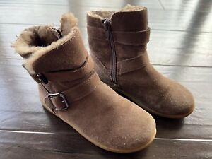 Next Kids Size 11 Brown Suede Boots