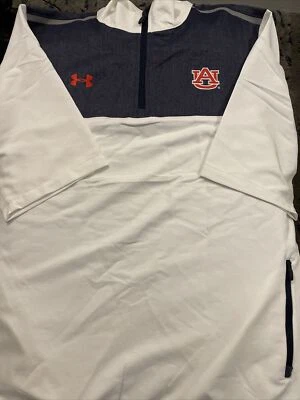 Auburn Tigers Under Armour Hombre Escuadrón Manga Corta Entrenadores 1/4 Cremallera Foto 1 de 4
