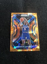 2020-21 NBA PRIZM Immanuel Quickley Orange Cracked Ice Rookie