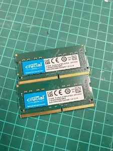 Crucial PC4-21300 PC4 2666 16GB 2X8GB DDR4 1RX8 2666MHz 260pin Laptop Memory - Picture 1 of 1