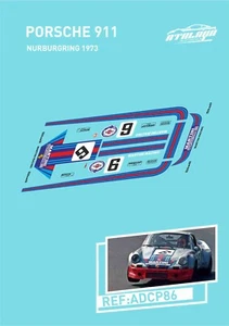 CALCAS PORSCHE 911 NURBURGRING 1973 SLOT DECALS - Imagen 1 de 1