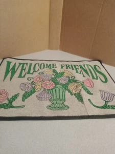 Indoor/Outdoor Vintage Avon Springtime Decor Mat Stain Resistant NEW RUG - Picture 1 of 5