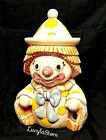 Vintage Collectible Treasure Craft Happy Clown Ceramic Cookie Jar 1969 made USA