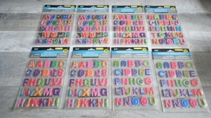 Sticker Lot - Alphabet Scrapbooking 3D Stickers Letters Colorful Pattern #165 - Picture 1 of 9
