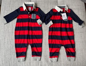 baby GAP mamelas bebé rayas rojo azul talla 3-6 meses nuevo - Imagen 1 de 3