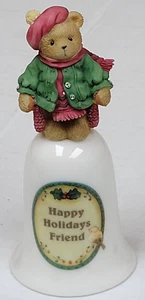 Cherished Teddies - Collectible Bell - Happy Holidays Friend (823252 - 2000) - Picture 1 of 3