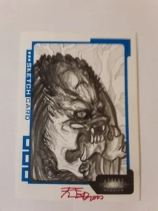 2007 AVP ALIENS VS PREDATOR  SKETCH CARD Kate Red Bradley 093/278 - Picture 1 of 2