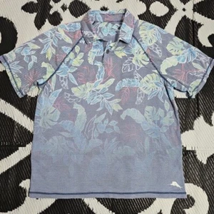 2022 Tommy Bahama Men's Island Zone Polo Boardwalk Fade Dk Blue Size M - Picture 1 of 6