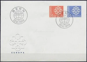 FDC Suiza 1959, Europa - Imagen 1 de 2