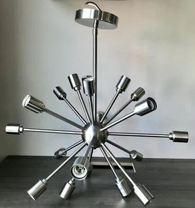 26" Metal Sputnik Style Chandelier - 18 Arms - Modern Pendant Lamp Ceiling Light - Picture 1 of 3