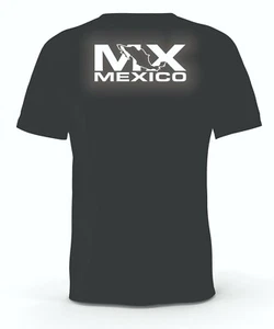 Mexico MX Reflective Logo Black T-Shirt - Picture 1 of 3