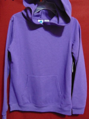 Girl's Purple Size 4 Fleece Hoodie w/ Pockets by Extremely Me NEW w/ TAG - Image 1 of 4