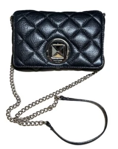 KATE SPADE NEW YORK BLACK QUILTED LEATHER GOLD COAST SHOULDER BAG OR CROSSBODY  - Picture 1 of 11