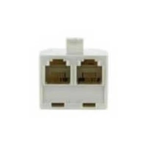 Duplex Wall Jack Adaptor 86191 Telephone Splitter Line Very Good - Picture 1 of 3