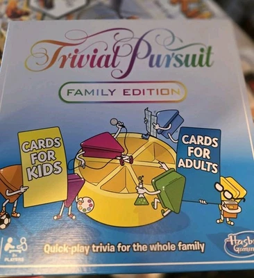 368. Trivial Pursuit Family Edition Board Game by Hasbro Complete - Image 1 of 2