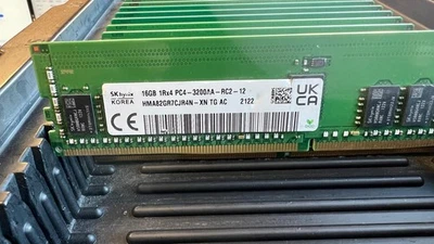 16GB (1X16GB) 1RX4 PC4-3200A HMA82GR7CJR4N-XN HYNIX  MEMORY - Image 1 of 2