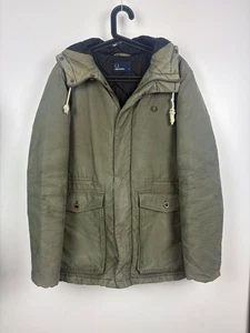 Cappotto parka uomo Fred Perry stile vintage caldo imbottito mod scooter - piccolo - Foto 1 di 13