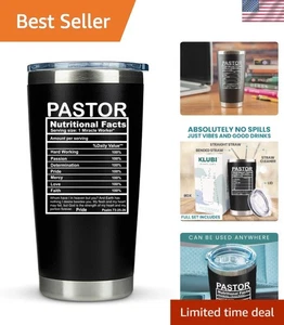 Taza de viaje de café Pastor de 20 oz - Regalo de agradecimiento perfecto para el amado pastor - Imagen 1 de 9