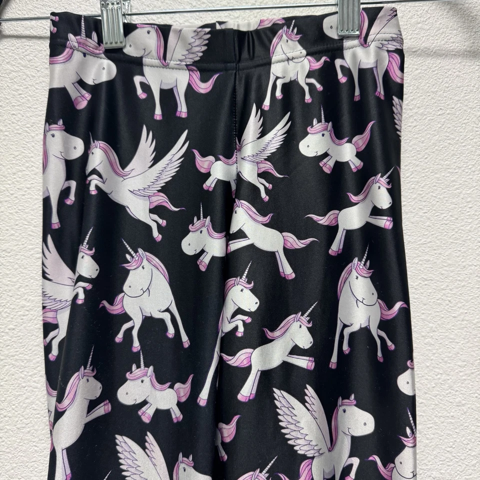 BlackMilk Flying Pink Unicorn Leggings Black XS X-Small - Image 1 of 3