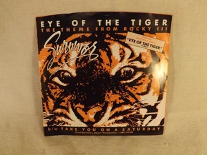 SURVIVOR 7" 45 RPM "Eye of the Tiger" & "Take You On a Saturday" SEE DESCRIPTION - Picture 1 of 6