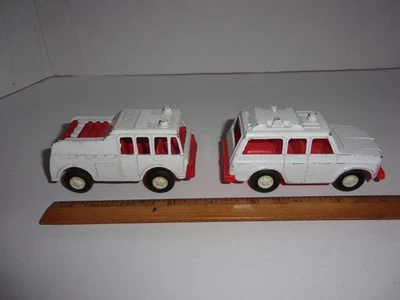 Two vintage Tootsie Toy Rescue  vehicles - Image 1 of 4