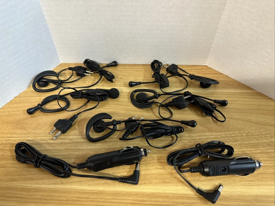 5 Headsets for Midland 2 Way Radios AVP1 & 2 DC Chargers Extra Talk G-Series - Image 1 of 4