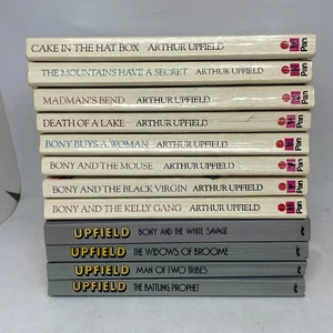 Arthur Upfield Bony Books X 13 Paperback Inspector Napoleon Bonaparte - Picture 1 of 17