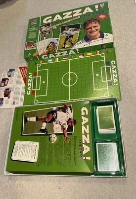 Vintage Gazza The Game Paul Gascoinge MB Games 1990s Missing Ball And Poster - Image 1 of 4