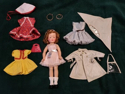 Muñeca Shirley Temple Ideal Años 50 De Colección 12" Con Prendedor de Vestido Etiquetado Original Y... Foto 1 de 4