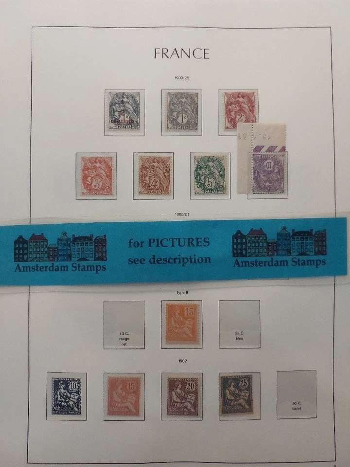 França 1900-1939 muito bom estado, sem marca de charneira! Variedade em perfeita qualidade CAT Valor EUR 13.500 TOP! - Imagem 1 de 1