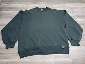 Vintage Russell Athletic Blank Sweatshirt Sz L Made in USA Crewneck 90s Pullover - Picture 1 of 10