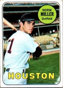 VINTAGE BASEBALL CARD TOPPS 1969 NORM MILLER  HOUSTON ASTROS NO3 - Picture 1 of 2