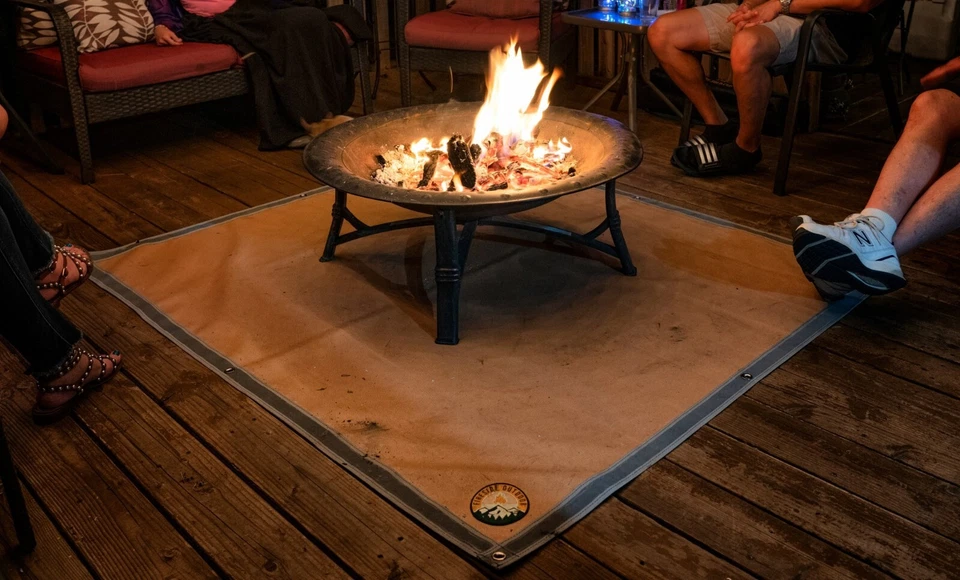 Fire Pit Mat Grill Protect Your Deck Patio Lawn Campsite Low Impact Outdoor