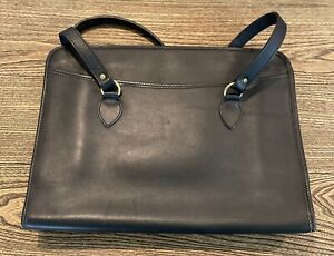 Men’s Black Leather Book /Computer Bag