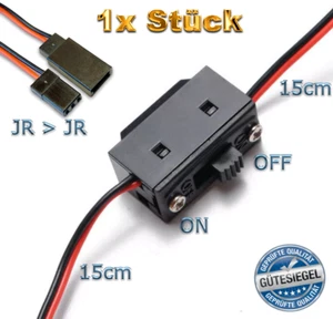 ✅ Ein Aus Schalterkabel 2Pin Schalter Powerschalter Empfänger Lipo JR Stecker RC - Bild 1 von 14
