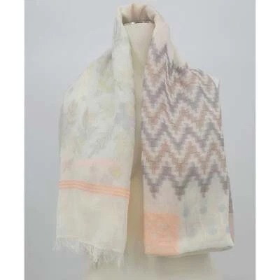Echo Scarf Cabana Stripe Cover Up Cotton Womens Pink /gold - Image 1 of 3